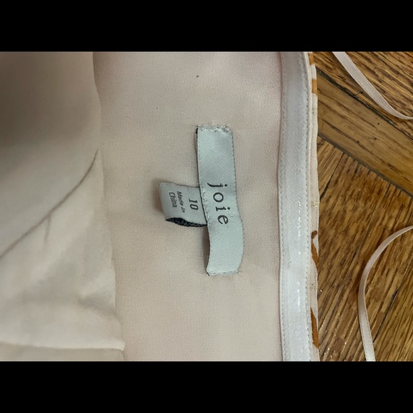 JOIE, Halter Floral Dress, White & Gold Yellow - Picture 5 of 5